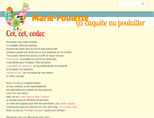 Tablet Screenshot of mariepoulette.com